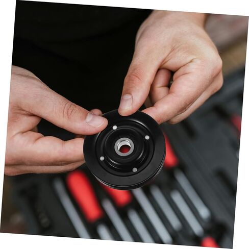 Vaguelly Car Air Conditioner Tension Pulley Assembly Automotive Compressor Pulley Wheel for Efficient and Easy Installation Fit for Car Models in Saudi Arabia