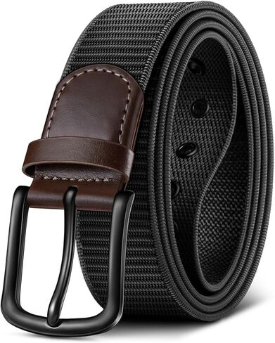 KEMISANT Men Golf Belt-Nylon Canvas Belt for Men Jeans Golf Pants 1 1/2"-7 Metal Holes in Saudi Arabia