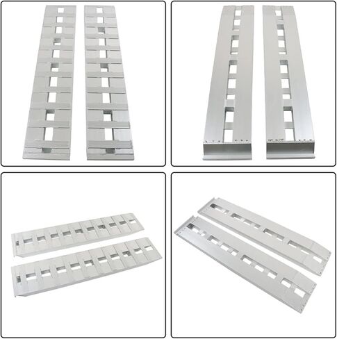 LABLT 60 inch X 12 inch 1 Pair Aluminum Ramps Trailer Ramps 6000LBS Hook Ramp Attachment End in Saudi Arabia