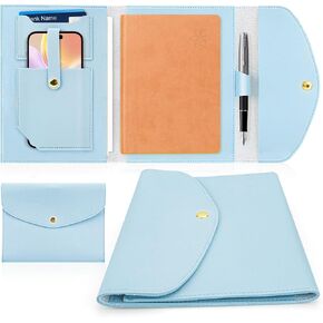 Travelers Notebook Cover, Portfolio Organizer, A5 Leather Cover for Notebook, Universal Leather Planner Executive, Notebook Accessories in Saudi Arabia