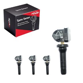 مستشعر TPMS 4 قطع مستشعر مراقبة ضغط الإطارات 433 ميجا هرتز متوافق مع Chevy & GMC & Cadillac & Buick Camaro، Cruze، Malibu، Silverado، Sierra، Terrain، Yukon، Lacrosse OE # 13598773 in Kuwait