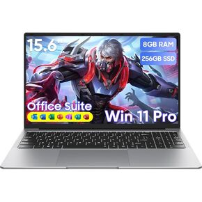 15.6" Laptop Computer, Window 11 Pro Laptops with 8GB RAM 256GB SSD, Celeron N4000 Processor(up to 2.6GHz) 100% sRGB Screen, Notebook,MS Office丨Dual Band WiFi丨BT 4.2丨HDMI in Saudi Arabia