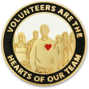 PinMart Volunteers Enamel Lapel Pin in Saudi Arabia