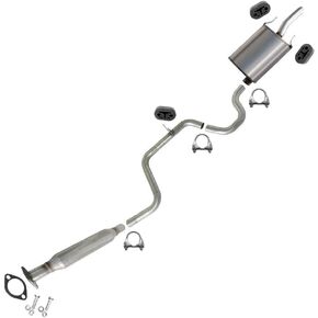 Northeastern Exhaust | Stainless Steel Resonator Pipe, Intermediate Pipe, Muffler Exhaust System Kit Compatible for Chevrolet Impala 2006-2011 3.5L | Free Gasket Clamps Hangers & Bolts & Nuts Included in Kuwait