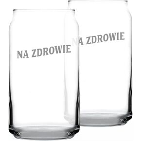 Na Zdrowie - الهتافات البولندية - زجاج البيرة - هدايا لطيفة بطابع بولندا أو ديكور للحفلات للنساء والرجال - 16 أونصة in Kuwait
