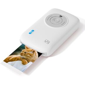 HPRT CP2100 Portable Photo Printer | 2x3 Mini|Bluetooth 5.0 & 4-Pass Tech | Photo Printer for iPhone & Android | Instant Color Picture Printer w/10 Paper & Type-C Cable(Grey) in Kuwait