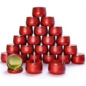 24 Pack 8 oz Candle Tins with Lids, Empty Metal Jars for Candle Making, Matte White Candle Containers with Wooden Grain Lids for DIY Aromatherapy, Bulk Candle Making Supplies for Making Small Business in Saudi Arabia
