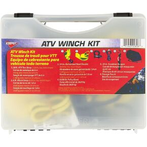Winch Rigging Kit | ATV Tow Strap, Winch Strap & Pulley Block | Galvanized Shackle, Carabiner, Bungee Cord | Storage Pouch & Case in Saudi Arabia