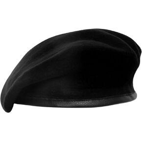 Berets for Army Style Military Berets for Men Women Wool Leather Beret Hats Fashionable Vintage Beret in Saudi Arabia