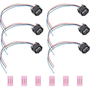 Wires Ignition Coil Connector Wiring Plug Pigtail Harness 6Pcs Compatible with Honda Odyssey Accord Crosstour 2008-2017 Acura TL RL TSX 2009-2014 3.5L 3.7L in Kuwait