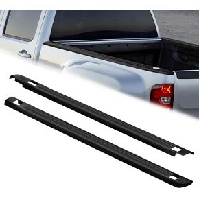 ELH Truck Bed Rail Caps Fit for 99-06 1999-2006 Chevy Silverado & GMC Sierra 1500 2500 3500 (Classic only), w/Holes 6'6" Bed Black Truck Side Rail Protectors (Set of 2) in Kuwait