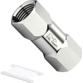 1 قطعة 316L الفولاذ المقاوم للصدأ صمام فحص في اتجاه واحد ، 1/4 "NPT صمام فحص ضاغط الهواء منع التدفق العكسي in Kuwait