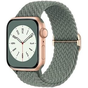 Woven Nylon Buckle Clasp Band for Apple Watch S10/Ultra2 Full Series - Unisex Daily Style in Saudi Arabia