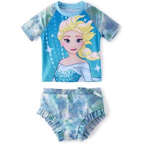 Disney Princess Frozen Elsa Minnie Toddler Girl Swimsuit Summer Tankini Bathing Suit 2 Piece Swimwear Rashguard Swim Suit in Kuwait