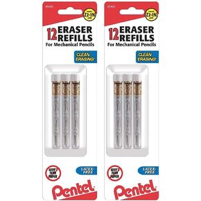 Pentel® Eraser Refills For Mechanical Pencils, White, Pack Of 12 in Kuwait