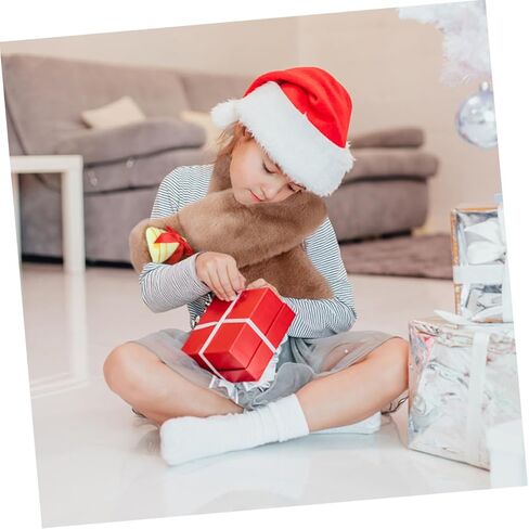 BESPORTBLE Winter Scarf Plush Neck Warmer Soft Overlap Bell Christmas Warm Scarf for Boys and, Khaki in Saudi Arabia