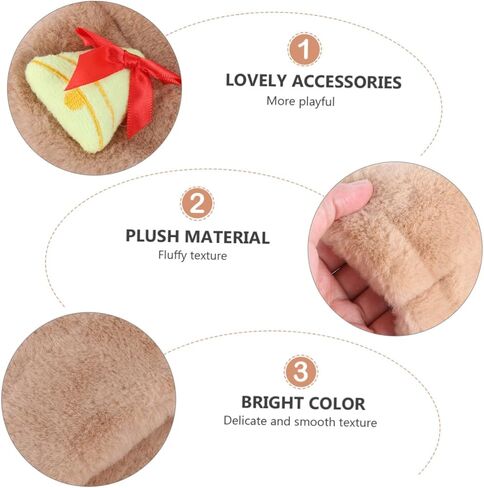 BESPORTBLE Winter Scarf Plush Neck Warmer Soft Overlap Bell Christmas Warm Scarf for Boys and, Khaki in Saudi Arabia