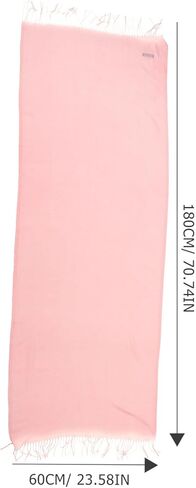 Imitation Cashmere Neck Scarf Solid Color Pink Winter Neck Warmer Cold Protection Scarf and Boys in Saudi Arabia