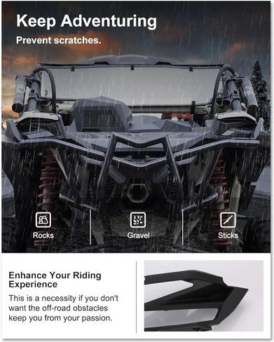 غطاء المصابيح الخلفية Kiwi Master لملحقات Can-Am Maverick X3/ Max لعام 2017-2026، استبدال OEM # 705010687، جانب الركاب الأيمن، أسود in Saudi Arabia