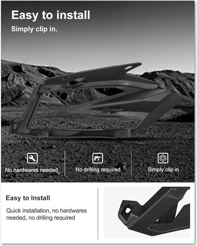 غطاء المصابيح الخلفية Kiwi Master لملحقات Can-Am Maverick X3/ Max لعام 2017-2026، استبدال OEM # 705010687، جانب الركاب الأيمن، أسود in Saudi Arabia