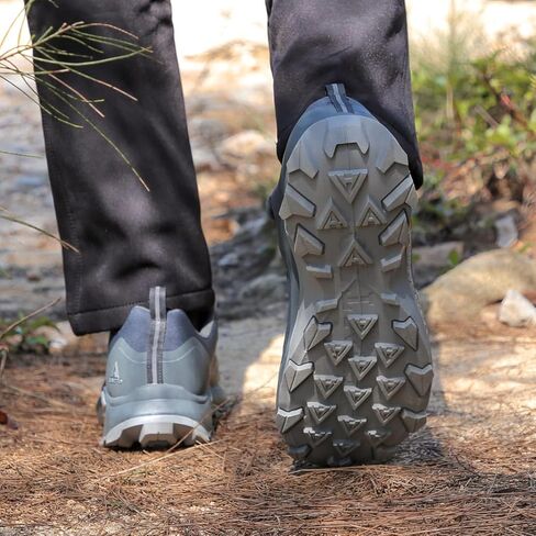 HUMTTO Men's All-Terrain Waterproof Hiking Shoes Lightweight Breathable Anti Slip Outdoor Trekking Trails Shoes in Saudi Arabia