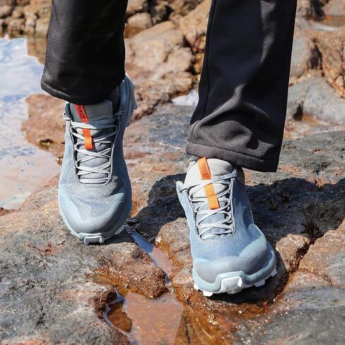 HUMTTO Men's All-Terrain Waterproof Hiking Shoes Lightweight Breathable Anti Slip Outdoor Trekking Trails Shoes in Saudi Arabia