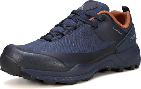 HUMTTO Men's All-Terrain Waterproof Hiking Shoes Lightweight Breathable Anti Slip Outdoor Trekking Trails Shoes in Saudi Arabia