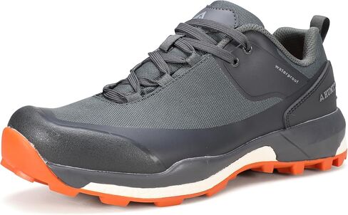 HUMTTO Men's All-Terrain Waterproof Hiking Shoes Lightweight Breathable Anti Slip Outdoor Trekking Trails Shoes in Saudi Arabia