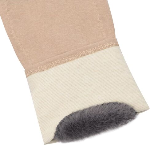 Winter Thicken Leg Warmer Adjustable Faux Fur Knee Braces Thermal Leg Sleeve Fleece Lined Kneed Pad for Skiing Cycling in Saudi Arabia
