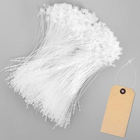1000 PCS Plastic Tag Fasteners, 12.5 cm/5 Inch Safety Threads for Labels, Snap Lock Pins Safety Threads Loop Pins in Saudi Arabia