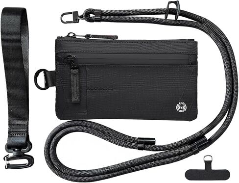 RFID حجب محفظة السفر الرقبة حامل جواز السفر منظم نحيف مقاوم للماء للرجال والنساء in Kuwait