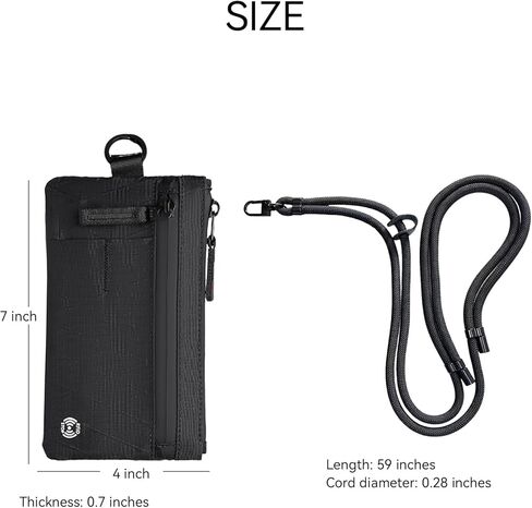 RFID Blocking Travel Wallet Neck Passport Holder Waterproof Slim Organizer for Men & Women in Saudi Arabia
