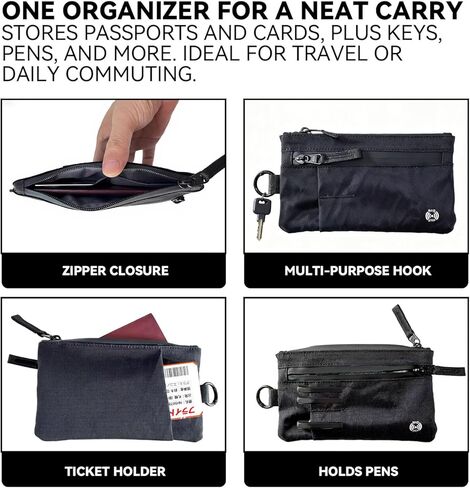 RFID Blocking Travel Wallet Neck Passport Holder Waterproof Slim Organizer for Men & Women in Saudi Arabia