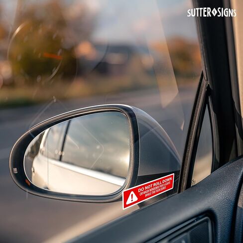 500pcs Do Not Roll Down Window Stickers, Removable Adhesive Warning Labels for Automotive Tint Shops, Vinyl Wrapping, 1" x 4" in Saudi Arabia
