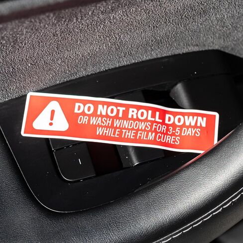 500pcs Do Not Roll Down Window Stickers, Removable Adhesive Warning Labels for Automotive Tint Shops, Vinyl Wrapping, 1" x 4" in Saudi Arabia