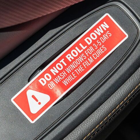 500pcs Do Not Roll Down Window Stickers, Removable Adhesive Warning Labels for Automotive Tint Shops, Vinyl Wrapping, 1" x 4" in Saudi Arabia