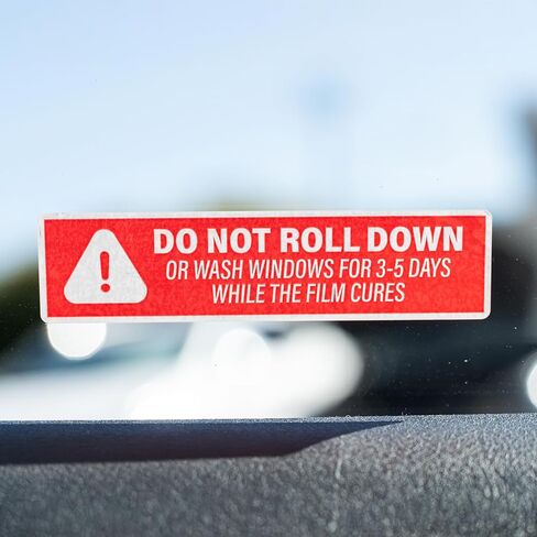 500pcs Do Not Roll Down Window Stickers, Removable Adhesive Warning Labels for Automotive Tint Shops, Vinyl Wrapping, 1" x 4" in Saudi Arabia