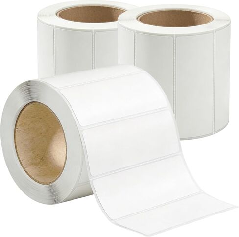 NATURALABEL 700 PCS Blank Removable Freezer Labels - Food Labels with Perforated Lines, for Meal Prep Containers (4/5" x 2", 2 Rolls, 350 Count/Roll) in Kuwait