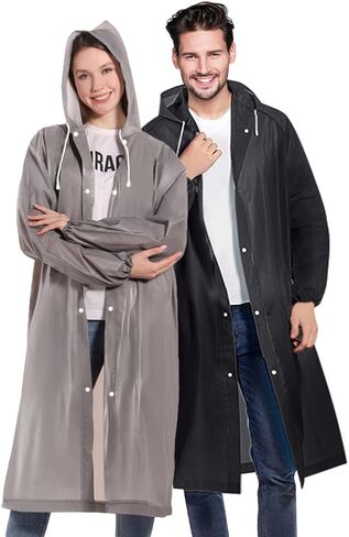Ponchos Family Pack, (8 Pack) Rain Poncho for Adults Disposable Emergency Rain Ponchos in Saudi Arabia