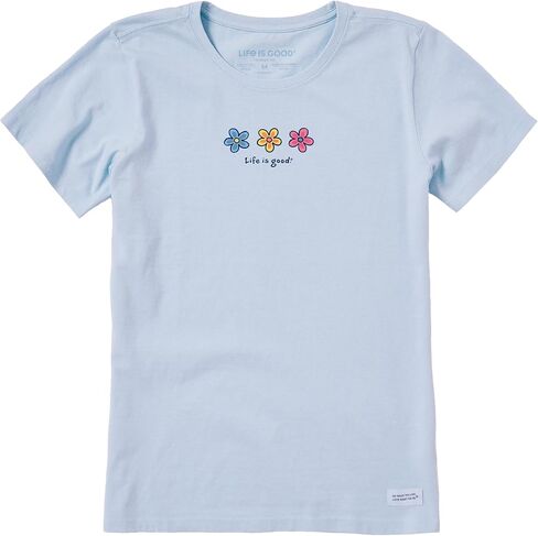Life is Good Women's Crusher Tee Three Daisies in Saudi Arabia