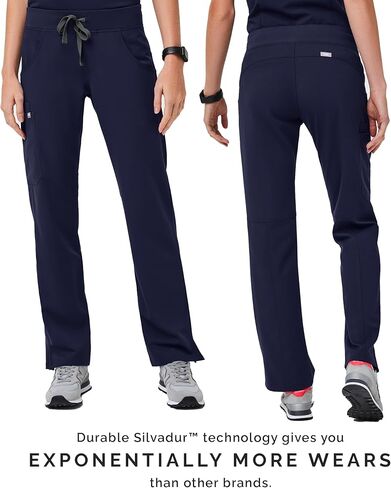 FIGS Kade Cargo Scrub Pants for Women - Navy, M-Tall in Saudi Arabia