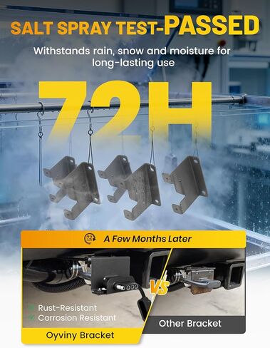 Oyviny Vehicle-Side 4 Way Flat Trailer Wiring Harness Mounting Bracket, Rust-Proof Trailer Plug Bracket Universal Fit for All Standard 4-Pin Flat Connectors, Black Oxide Finish in Saudi Arabia