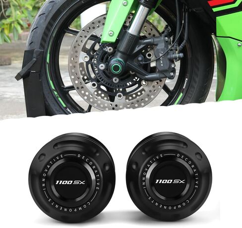 Motorcycle Ninja 1100SX Fork Sliders Fit For Ninja1100SX Z1100SX 2024 2025 2026 All Year Wheel Axle Frame Slider 2025 Ninja 1100SX Accessories 2025 Z1100SX Accessories GN in Saudi Arabia
