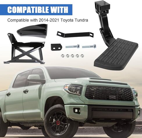 Retractable Rear Bed Step Compatible with 2014-2021 Toyota Tundra Folding Truck Tailgate Step Replace# PT392-34140 75316-01A in Saudi Arabia