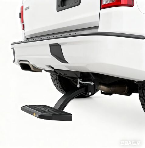 WOLFBOX Retractable Bed Step for 2021-2026 Ford F-150/Lightning EV, 330 LBS Heavy-Duty Truck Bed Step, Non-Slip Aluminum Tailgate Step Replace Easy Bolt-On in Saudi Arabia