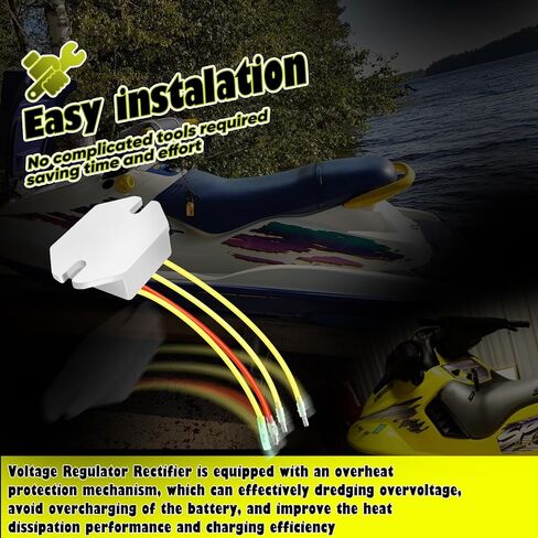 278-000-443 منظم الجهد، مقوم منظم الجهد المتوافق مع Sea Doo 1995-1996 787 800 XP 1996-1997 GTX 1997-1999 SPX 1996 GSX - 278-000-443 278000443 in Kuwait