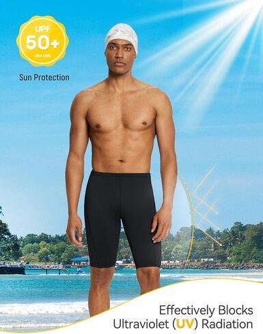 SPEXIAL Men's Athletic Swim Jammers Team Training Swimsuit Quick Dry Swimwear for Lap Swiming Racing in Saudi Arabia
