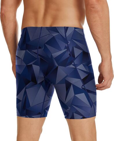 Swim Jammers for Men Quick Dry Racing Training Professional Athletic Swimsuit Swimming Chlorine Resistant UPF 50 + in Saudi Arabia