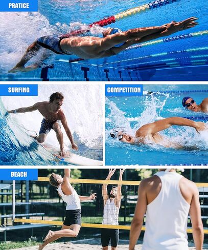 Swim Jammers for Men Quick Dry Racing Training Professional Athletic Swimsuit Swimming Chlorine Resistant UPF 50 + in Saudi Arabia