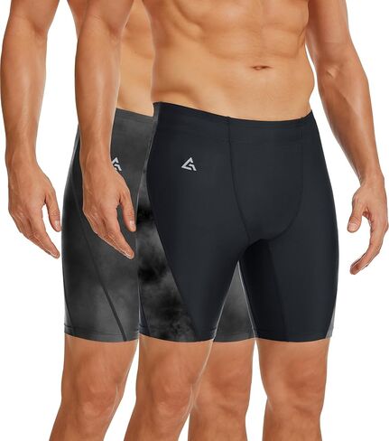 Swim Jammers for Men Quick Dry Racing Training Professional Athletic Swimsuit Swimming Chlorine Resistant UPF 50 + in Saudi Arabia